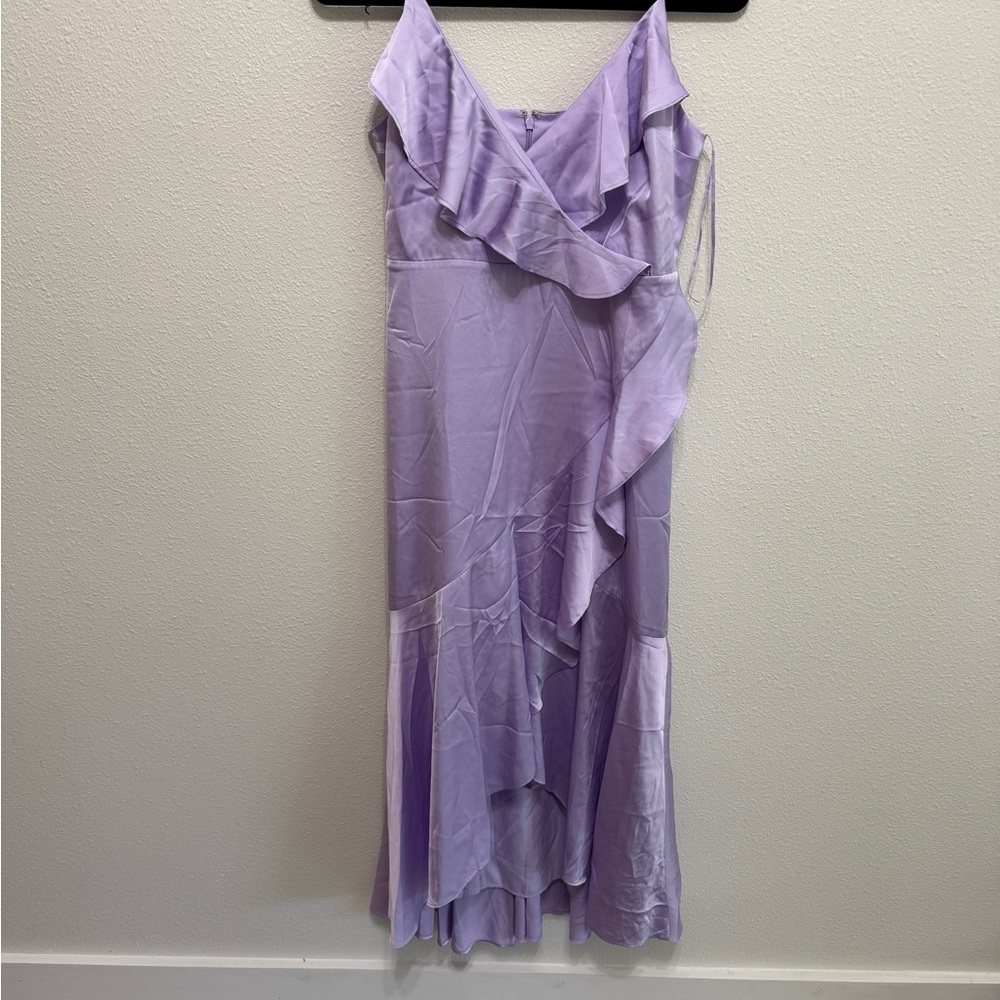 Express Lavender Asymmetrical Dress